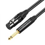 DEVICE OF URBAN INFOTECH Xlr Cable Xlr Female To 1/4 Inch (6.35Mm) Trs Jack Microphone Cable 3Pin Xlr Cable For Microphones,Speakers,Sound Consoles And Other Devices (3Mtr.),Black