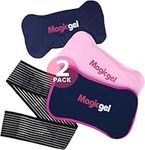 Magic Gel Ice Packs for Sports Injuries with Adjustable Wrap-Around Strap | Flexible Ice Pack Set for Muscle Pain, Sciatica Relief & More | Reusable Cold Compress Kit with Hot and Cold Packs