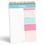 S&O Daily Planner Notepad for Productivity - 52 Page Daily To Do Planner - Undated Planner and Organizer - Daily To Do List Planner - Coiled Daily Task Planner - Daily Organizer Planner - TEAL