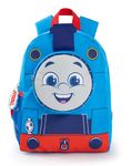 THOMAS & FRIENDS Boys Backpack | Blue & Red Rucksack with Adjustable Straps | 3D Train Practical & Organised Luggage Sports School Bag For Kids | Cartoon TV Series Merchandise Gift