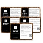 Raw African Black Soap from Ghana - 5 Lbs