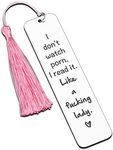 Bookmarks for Women Book Lover Bookish Book Marker with Tassels for Birthday Christmas Gifts Female BFF Her Friends Spicy Reader Bookworms Reading Present Book Club Gifts Pink Bookmark