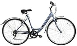 Discount Professional City 700c Wheel Womens Touring Comfort Hybrid Trekking Bike 6 Speed Blue 16" Frame