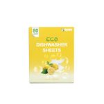 Dishy Eco-Friendly Dishwasher Detergent Sheets | Plant-Based & Chemical-Free | Biodegradable | Plastic-Free & Septic Safe | Alternative to Dishwasher Tablets | Fresh Lemon Scent | 80 Loads