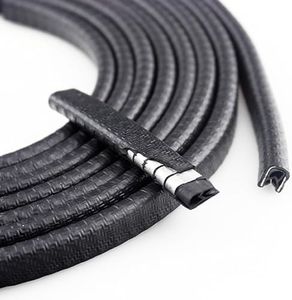 10M Rubber Edge Trim Weatherstrip for Car Door Seal, Protect Vehicle with Bumper Guard, Waterproof and Dustproof Automotive Door Edge Guard Decor