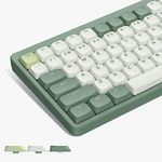 XVX Low Profile Keycaps, PBT Keycaps 144 Keys, Skyline Custom Keyboard Keycaps Full Set, Double Shot Keycaps for 60% 65% 75% 80% 100% Mechanical Keyboard -Spring Breeze