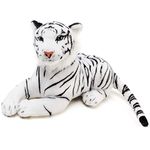 Tickles Tiger Soft Stuffed Plush Animal Toy for Kids Boys & Girls Birthday Gifts (Color: White Size: 48 cm)