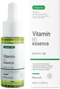 DEleventh Korean Brand Vitamin B5 Face Serum 30ml / Anti-Aging Face Repair, Reduces Fine Lines, Moisturizes & Tightens Skin Layer by Layer, Shrinks Pores & Promotes Tender Skin