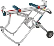 Bosch T4B Portable Gravity-Rise Miter Saw Stand with Wheels, 18' Material Capacity