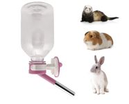 Choco Nose Patented No-Drip Water Bottle/Feeder for Guinea Pigs/Hamsters/Bunnies/Ferrets/Other Small Pets, Critters and Animals - for Cages, Crates or Wall Mount. 10.2 oz. Nozzle 10mm, Pink (C128)