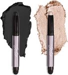 Julep Eyeshadow 101 Crème-to-Powder Eyeshadow Stick Duo, Pearl Shimmer + Onyx Matte