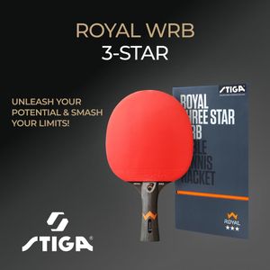 STIGA Royal WRB 3-Star Table Tennis Bat – Professional Paddle