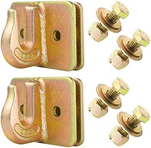 3/8" Tractor Bucket Grab Hook Grade 70 Forged Steel Bolt On Grab Hook Tow Hook Mount with Backer Plate Work Well for Tractor Bucket, RV, UTV,Truck, Max 154,000 lbs, GOLD