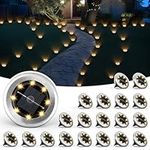 Solpex Solar Lights Outdoor Garden, 20 Pack Mini Solar Ground Lights, Waterproof Landscape Lighting for Patio Yard Driveway Walkway(Warm White)