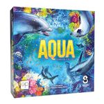 Aqua Board Game | Art by Vincent Dutrait | Fun Strategy Game for Adults and Family | Thematic Oceanic Tile Placement Game | Ages 8 and Up | 1-4 Players | 30-45+ Min Playtime | Made by Sidekick Games