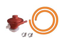 Duodeno regulator and 1.5 miter Pipe Items for home use with 2 steel good clamps (Red regulator)