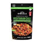 OMEALS Vegetarian Chili-MRE-Extended Shelf Life-Fully Cooked w/Heater-Perfect for Outdoor Enthusiasts, Travelers, Emergency Supplies-USA Made