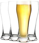 Wlasss Beer Glasses Set of 4,14.7oz