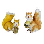 Wonderland ( Set of 2 Resin Squirrel Statue for Garden & Outdoor Decor