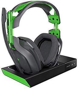 ASTRO Gaming A50 Headset (kabellos) + Basisstation mit Dolby 7.1 Surround Sound (kompatibel mit Xbox One, PC, Mac) grau/grün