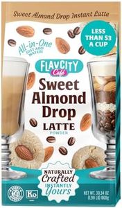 FlavCity Café Sweet Almond Latte - Flavored Instant Coffee Powder Mix with Grass-Fed Whole Milk & Real Almond - Instant Latte Made from Real Ingredients - All In One, Just Add Water (20 Servings)