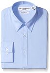 Nick Graham Everywhere Men's Solid Dress Shirt, Light Blue, Medium/Large