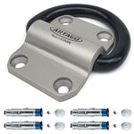 Artago 60 Security Floor Anchor with Tilting Ring 20mm diameter, 100% Steel, 4 Anchor points, Anti-Removal Protection, Universal Security Ground Anchor for Motorcycles, Bicycles, Indoors and Outdoors