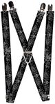 Buckle-Down unisex adults Buckle-down - Skulls Suspenders, Multicolor, One Size US