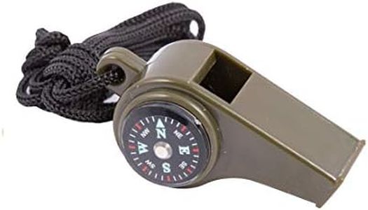 Kombat Tactical Army 3 in 1 Whistle Compass Thermometer Emergency Survival Camping Hiking