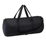 Vorspack Duffel Bag 28 Inches Foldable Lightweight Gym Bag with Inner Pocket for Travel SportsBlack