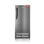 Haier 190 L 5 Star Direct Cool Single Door Refrigerator with 1 Hour Icing Technology (HED-205DS-P, Dazzle Steel, 2024 Model)