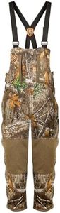 Drake Waterfowl Men's Silencer Fleece with Agion Hunting Bib, Realtree Edge, XX-Large