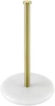 KES Gold Paper Towel Holder Countertop Stand, Kitchen Paper Towel Roll Holders with Marble Base for Standard or Jumbo-Sized Rolls Brushed Gold, KPH100-BZ