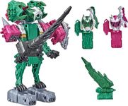 Hasbro Power Rangers Dino Fury Pink Ankylo Hammer and Green Tiger Claw Zord Toys for Kids Ages 4 and Up Zord Link Mix-and-Match Custom Build System, F1399