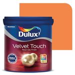 Dulux Velvet Touch Pearl GLO Interior Emulsion Paint | Luxurious Soft-Sheen Finish | Highly Durable & Washable | Rich, Intense, Smooth Colors (Desert Orange, 4 Liters)