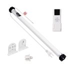 AC 100-240V Electric Roller Shade Tubular Motor Kit Build-in Power Supply with Remote Control Compatible 1.5 Inch Shade Tube