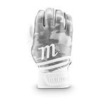 Marucci CRUX Adult Baseball Batting Glove, White, Adult Small