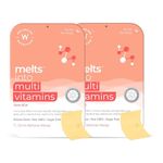 Wellbeing Nutrition Melts Plant Based Multivitamin for Men & Women for Increased Energy & Immunity | 100% RDA of Vitamin A, Vitamin B-Complex, Vitamin C, D3 K2, Ashwagandha & Ginseng (60 Oral Strips)