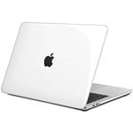 TECOOL Case Compatible with MacBook Pro 13 Inch, M2 M1 A2338 A2289 A2251 A2159 A1989 A1706, 2016-2022 with Touch Bar, Slim Plastic Hard Shell Cover, Glossy Finish, Crystal Clear