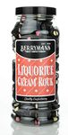 Original Liquorice Cream Rock Retro Sweets Gift Jar By Berrymans Sweet Shop - Classic Sweets, Traditional Taste.
