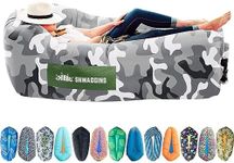 CHILLBO SHWAGGINS Baggins Best Inflatable Lounger Hammock Air Sofa and Pool Float Ships Fast! IDEAL OUTDOOR GIFT Air Lounger for Indoor or Outdoor Use or Inflatable Chair for Camping Picnics Festivals