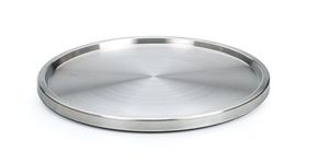 RSVP International Turntable Lazy Susan, Stainless Steel, 10.75" | Handy in Cabinet, Refrigerator or on Counters | Organize Spices, Canned Foods, Pots, Pans, Dinnerware, 10.75 Inch