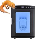 25 L Incubator, Portable Reptile Science Laboratory Incubator, Temperature Controlled 10°C-60°C for Small Reptiles, Cooling and Heating Digital Incubator, Incubator 12V/110V（Black）