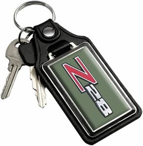 Brotherhood Car Key Chain for Camaro - Classic Models Keychain for Men and Women Gift Key Ring - Green Mist - 2nd Gen Z28