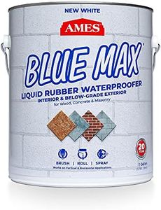 Ames Research Laboratories AMES BMX1WRG 1 Gallon Blue Max, White Waterproofer, Regular Use in Interior & Below-Grade Exterior-Concrete Sealer, House Paint and More. Liquid Rubber