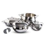 ARIMI Bella 7-Piece Italian Stainless Steel Cookware Set