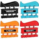 Belle Vous Hand Grip Strengthener Set (4 Pack) - Hand Gripper/Forearm Strengthener for Finger Strength, Hand Exercises, Forearm, Wrist & Hand Training