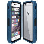 Amzer 300187 CRUSTA Rugged Case Blue on Black Shell Tempered Glass with Holster for iPhone 6 , iPhone 6s