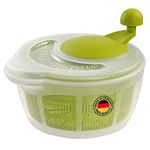 Westmark salad spinner, Volume: 5 litres, ø 26 cm, Plastic, BPA-free, Fortuna, Colour: Transparent/Green, 243222E1