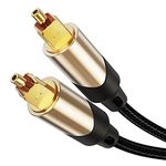 Cablecreation Toslink Cable Male To Male Digital Optical Audio Cable With Gold-Plated Connector For Home Theater, Sound Bar, Vd/Cd Player, Blu-Ray Players, Game Console And More For Television (10Ft)